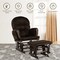 Nursery Rocking Glider Chair with Ottoman for Feeding and Soothing